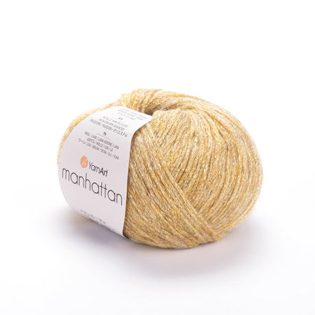 YARNART Manhattan - Glittery Knitting Yarn, Sparkle Yarn, Shiny Metallic Yarn, Wool Yarn, Acrylic Yarn, Fantasy Yarn, 1.76 Oz, 218.72 Yds (902) YarnArt