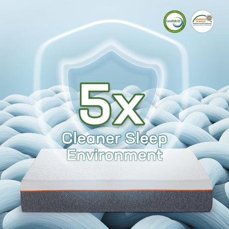 Marsail 10 Inch Twin Size Mattress, Cooling Gel Memory Foam, Fiberglass Free Breathable Cooling Bed Twin Mattress, Medium-Firm in A Box Marsail