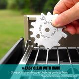 KUNIFU BBQ Grill Scraper, Stocking Stuffers, Bristle-Free for Griddle, Kitchen Gadgets Cleaner, Camping Accessories, Ideal Gifts for Christmas, for Men, Dad, Husband, Boyfriend, Fathers Day KUNIFU