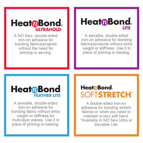 HeatnBond UltraHold Iron-On Adhesive, 17 Inches x 1 Yard HeatnBond