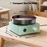 Alldeer Mini Pottery Wheel Kit - 6" Turntable Two-Way Rotation Clay Wheel, Metal Frame, Removable Splash Tray Ceramic Making Kit with 18PCS Sculpting Tools, Pottery DIY Machine for Kids and Beginners Alldeer