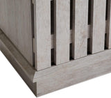 ROCKPOINT Modern Farmhouse Sliding Fence Door Stand for TVs up to 65 Inches, 58inch, White Wash ROCKPOINT