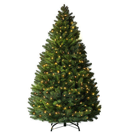 GTRACING 6.5ft Christmas Tree, Artificial Xmas Tree with 1000 Branch Tips and Light Holiday Party Decorations 1 Minute Christmas Tree for Home Office Easy Assembly, Metal Hinges & Foldable Base GTRACING