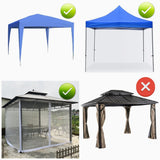 Mosquito Net for 10x10 Canopy Tent,Replacement Mosquito Netting for Gazebo Netting Screen Mosquito Screen Canopy for Camping for Patio Tent 10x10' (Mosquito Netting Only, Black 1) TONESLY