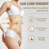Liitrton Manual Wooden Fascia Massage Roller Trigger Points for Release Cellulite Sore Muscle Blasting (White) Liitrton