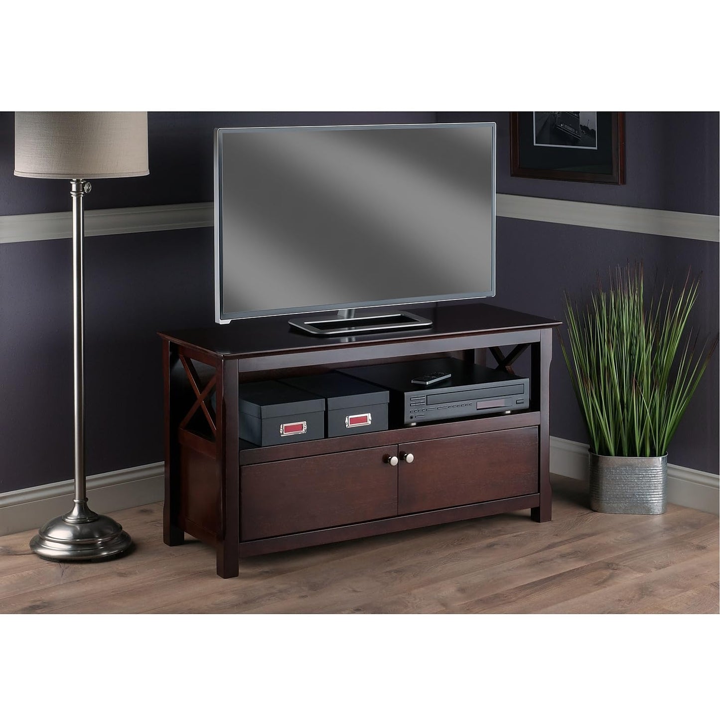 Winsome Xola 40643 Cappuccino TV Stand (40643) - WoodArtSupply