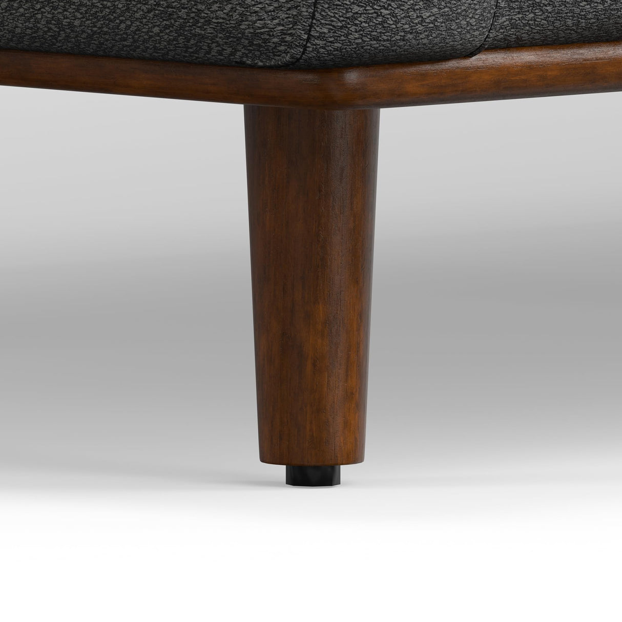 SIMPLIHOME Morrison 89-inch Wide Sofa in Charcoal Grey Woven-Blend Fabric, Handcrafted Mid-Century Modern Couch for Living Room or Family Room, Single Bench Cushion, Bolster Pillows SIMPLIHOME