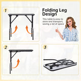 BestPet 32in 36in Dog Grooming Table Foldable Home Pet Bathing Station with Adjustable Height Portable Drying Table with Arm Noose for Medium Small Dogs (32 Inch) BestPet