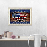 Ekuxom 4th of July Diamond Art Kits for Adults, Army American Flag Diamond Art Painting Kits Patriotic Beginner Arts Full Round Drill Crafts Home Wall Decor Gifts 12x16 inch Ekuxom