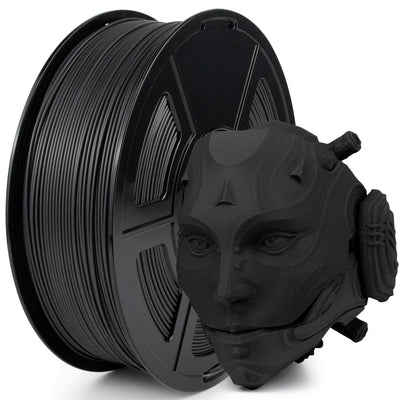 IEMAI Carbon Fiber PC Filament 1.75mm, High-Temp & Impact Resistant Reinforced Polycarbonate (PC-CF) 3D Printer Filament, High Strength & Rigidity, Black 1kg Spool