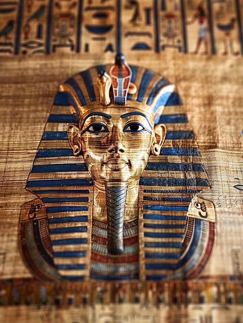 Egypt Diamond Art Kits For Adults, Diamond Painting Egyptian Pharaoh Diamond Art kits with Full Drill Round Diamond Painting Kits, DIY Diamond Dots Gem Art Crafts for Adults for Home Decor 12x16in W-9 Wohoaqig