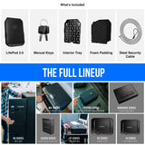 VAULTEK LifePod 2.0 Secure Waterproof Travel Case Rugged Electronic Lock Box Travel Organizer Portable Handgun Case with Backlit Keypad (Covert Black) (Biometric) VAULTEK