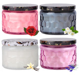 Rose/Vanilla/Jasmine/Lavender Candles, 4 Pack Candles for Home Scented, Natural Soy Wax Luxury Candles Set, Bridesmaid Proposal Pink Gifts for Women, Ideal for Birthday, Mother's Day 16.8oz Nganjuk