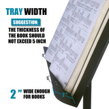 GLEAM Sheet Music Stand - Full Metal with Carrying Bag, Phone Holder, Sheet Music Folder and Clip, 5 in 1 Desktop Book Stand GLEAM