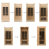 KUNSANA 1 Person Infrared Sauna, Home Sauna, Hemlock Wood Far Infrared Sauna, 1,200watt, Low EMF FAR Infrared with Bluetooth, LCD, LED Lights, for Home Indoor KUNSANA