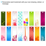 PATIKIL 5.9" x 1" Blank Acrylic Bookmark, 15pcs Heat Transfer Rectangle Clear Book Marks Page Markers with Gold Tassel for Women Book Lover DIY Projects Gift PATIKIL