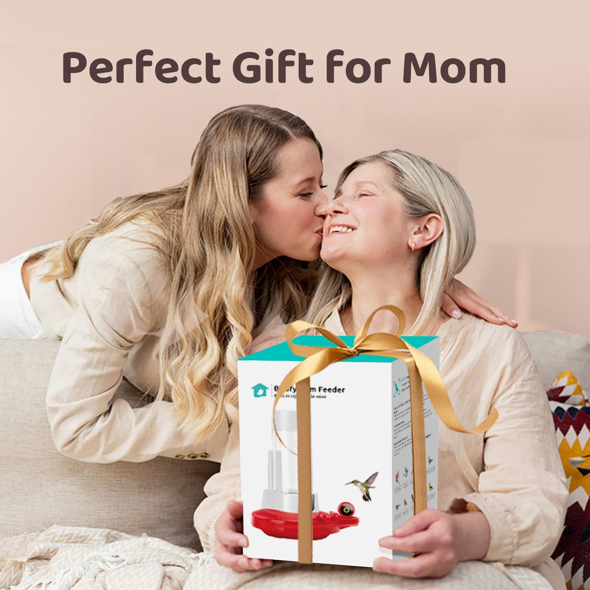 NETVUE Birdfy Hummingbird Feeder with Camera - 2K Dual Smart Cameras Solar Powered, Close-Up Bird Watching, Lifetime-Free AI Identify Hummingbird, Ant Moat & Instant Notifications (20 Ounces) NETVUE