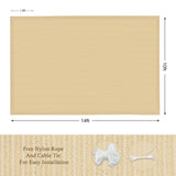 ABOSUN Outdoor Sun Shade Cloth, 10' x 14', Pergola, Deck, and Backyard Patio Sunshade with UV Protection, Heat Resistant HDPE Material, Reinforced Grommets (10x14 FT, Wheat) ABOSUN