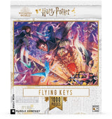 New York Puzzle Company - Harry Potter Flying Keys - 1000 Piece Jigsaw Puzzle for Family Game Nights by Mary GrandPré New York Puzzle Company