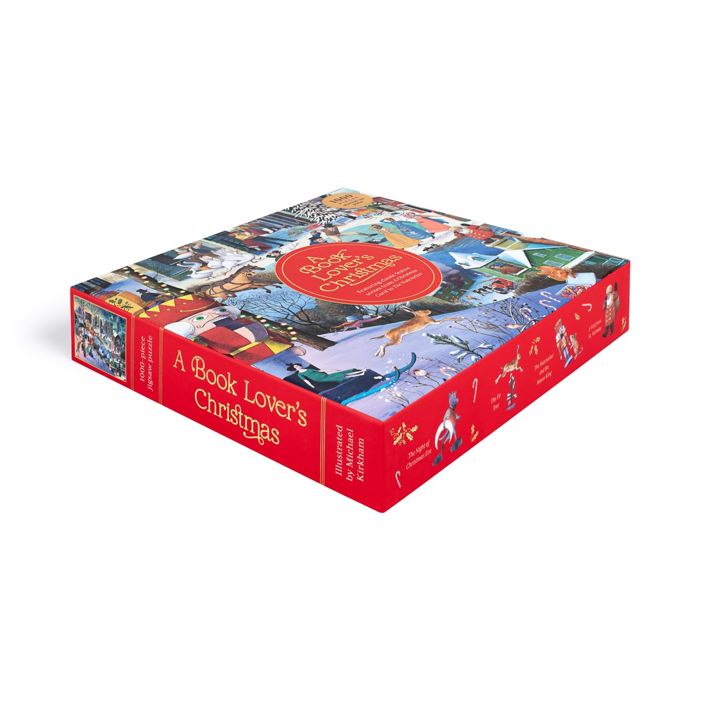 A Book Lover's Christmas A 1000-piece Jigsaw Puzzle — Includes Beautiful Illustrations of Christmas Scenes from Literature, find Your Favorite Characters!