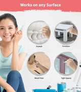 Fillable Touch Up Paint Pen Brush, 3 Pcs Paint Pen for Wall Touch Up, Refillable Paint Pens for Walls, Wood Floors, Cabinets, Windows, Doors (6 Pcs(Pack of 1)) YULOFMVE