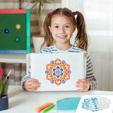 6 Inch Reusable Stencils for Painting on Wood, Canvas, Wall - 25 Piece Mandala Dot Stencil DIY Craft Template for Rock, Furniture, Home Decor eageus