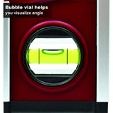 Calculated Industries 7210 AccuMASTER PRO Digital Torpedo Level and Protractor | 10” Inch | Neodymium Magnets | Bright LED Display | IP54 Dust/Water Resistant, Red Calculated Industries