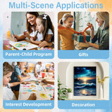 Aestalrcus Sea View Paint by Numbers for Adults - Waves Paint by Numbers for Adults with Brushes, Art Crafts Canvas for Home Decoration 16 x 20 Inch Aestalrcus