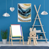 JATOK Abstract 5D Diamond Painting Kits for Adults Landscape Wave Paint with Diamonds Full Round Embroidery Pictures Arts Kits Diamond Art Kits for Home Wall Decor 11.8x15.7in JATOK