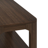 Plank+Beam Small Forma Coffee Table, Solid Wood 40 Inch Modern Coffee Table with Shelf, Contemporary Center Table with Storage Space, Rectangle Tea Table with Storage, Walnut Plank+Beam