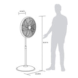 NewAir Outdoor Patio Misting Fan | 2-in-1 Outdoor Deck & Mister Fan | 5 Gentle Mist Nozzles | Outside Cooling Fan With 600 Square Foot Effective Range | Steel Construction NewAir