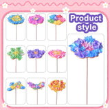 Poke in Flower Bouquet Kit for Girls Ages 8-12, W/ 8 Flowers & 2 Butterflies, Poke in DIY Arts Crafts Toys for Girl, Mess-Free Fun Activity, Birthday Gifts for Girls & Boys 4, 5, 6, 7, 9, 10 Year Old Andgiv