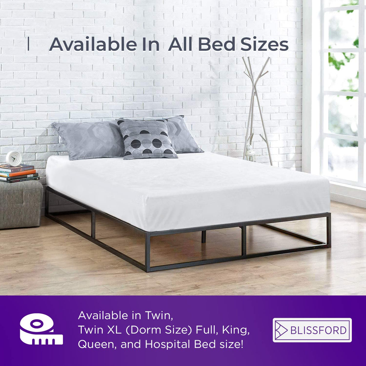 BLISSFORD Plastic Mattress Protector - Heavy Duty, Fitted Vinyl - Plastic Mattress Cover King Size Bed, Rubber Sheets for Bedwetting Adult or Child, 100% Waterproof Sheets King Size BLISSFORD