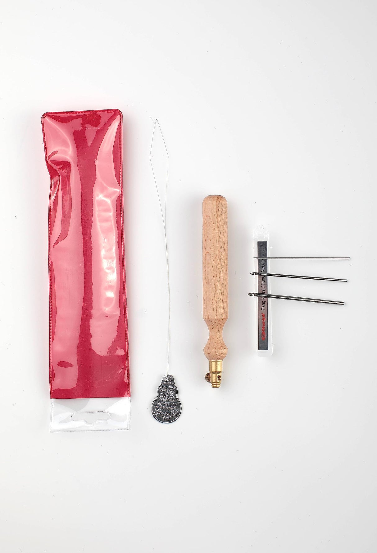 Nurge Premium Quality Punch Needle Kit, 1.2 mm - 1.6 mm - 2.2 mm Metal Tubes and Wooden Handle Punch Needle Kits for Adult Beginner, Embroidery Weaving Tools for Thread Nurge