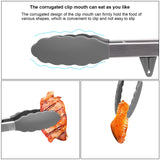 4in1 Stainless Steel Kitchen Food Tongs Set for Cooking with Silicone Tips, Toaster Steak Pie Pizza Pasta Spaghetti Noodles Salad Fruit Vegetable Grill BBQ Buffet Clamp Serving Tools Gadgets Aschef