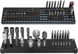 FREE ZONE - Bit Organizer Set (Black) | 158 Hole Bit Storage | 1/4 Inch Hex Bit & Drive Bit Adapter Storage | Screwdriver Toolbox Organizer | Tools are Not Included FREE ZONE Free your needs