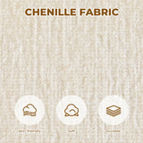 Furnimart 63" Loveseat Couch, Beige Chenille Sofa, Modern Deep Seat Sofas for Living Room, Comfy Love Seat Couches for Small Spaces, Removable Sofa Cover, Small Two Seater Couch for Bedroom, Office Furnimart