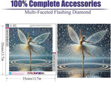 Lophomie Diamond Art Kits for Adults, 5D DIY Angel Wings Fairy Diamond Painting Kits for Adults Beginners, Diamond Dots Kits Gem Arts Crafts for Home Wall Decor 14x14 Inch Lophomie