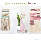 KISSBUTY Wooden Multi-Craft Weaving Loom Large Weaving Frame to Handcraft for Kids and Beginners, 9.9 by 15.7 by 1.3 Inches (Wooden) KISSBUTY