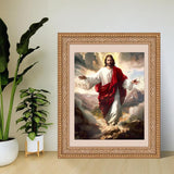 XTXGERL Jesus Walking on Clouds Paint by Numbers Kit for Adults Beginners, Holy Faith Sunrise Craft Art Colorful DIY Acrylic Oil Painting Fantasy Ideal Gift 16x20 Inch (Frameless) XTXGERL