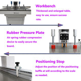 Banfluxion 110V Woodworking Hinge Drilling Machine Single Head Pneumatic Hinge Boring Insertion Machine Hinge Boring Drill Press Machine for Drilling Processing of Doors, Cabinets, 2880r/min Banfluxion