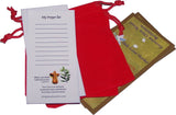 Holy Land Imports 2 Olive Wood Holding Crosses Comes with Velvet Bag & Certificate Holy Land Imports