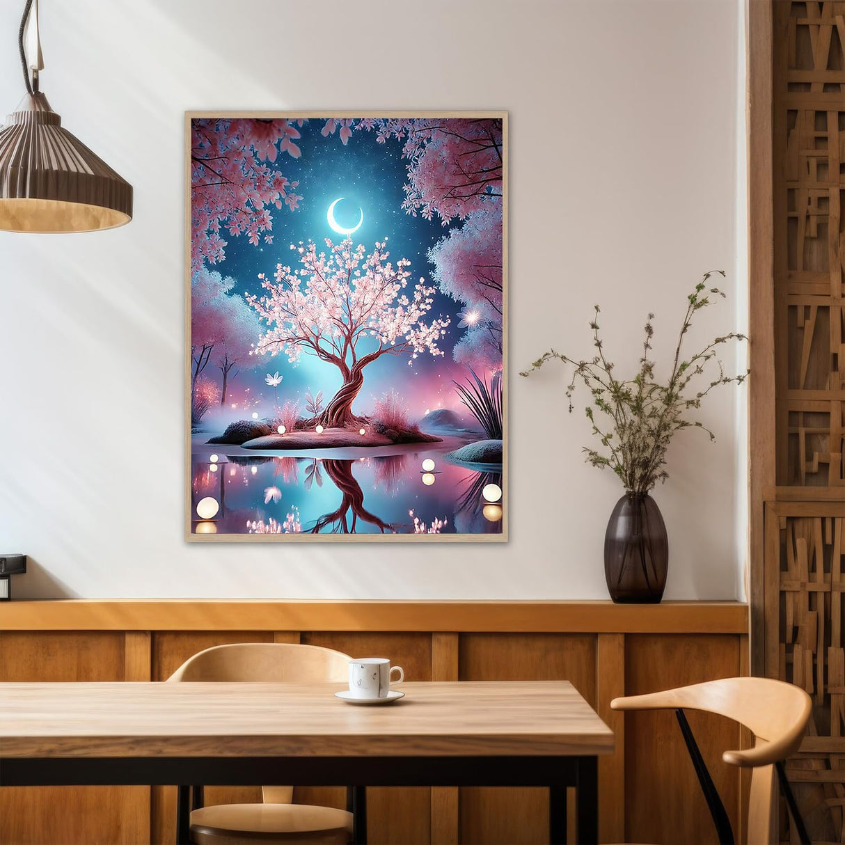 Benjenes Diamond Art Kits for Adults, Moonlight Diamond Painting Kits for Adults, 5D DIY Round Drill Gem Art Paint with Diamonds Dots Crafts Kits for Home Decor Gift 14x14inch Benjenes