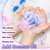 Golray Mermaid Soap Making Craft Kit Kids Toy, 18 Model, 6 Ink, 2 Essential Oil Supply, Art and Craft for Kid Girl Age 8-12 Year Old Ocean Animal Toy Birthday Gift, DIY Science Kits (Create 16+pcs) Golray