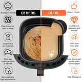 Air Fryer Liners Disposable Parchment Paper Sheets, 8 Inch Unbleached Baking Paper Liner for Grilling, Wrapping, Steamer, Microwave, Oven(100 Count) Numola