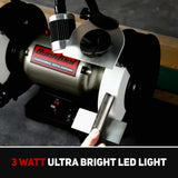 BUCKTOOL 8 Inch 3/4 HP Low-Speed Bench Grinder fit CBN Wheel Professional Wobble-free Wheel Grinder TDS-200C4HL Bucktool