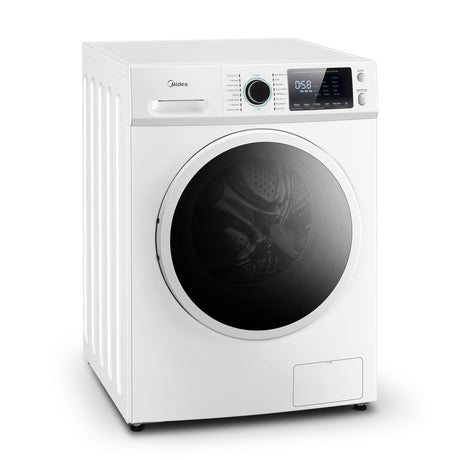 Midea 24 Inch Washer and Dryer Combo, All in One Washer and Dryer 2.7 cu.ft 26lbs, Ventless Washing Machine, Steam Care, Overnight Dry, 1400 RPM, 16 Cycles Front Load Washer, Full-Automatic, White Midea