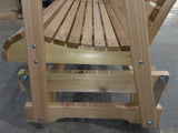 Kilmer Creek 6' Natural Cedar Settee Glider, Amish Crafted Kilmer Creek