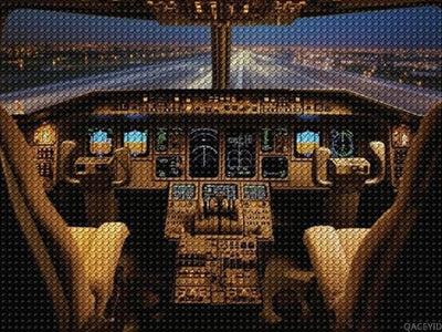 QACEYID Airplane View Diamond Art Painting Art Kits for Adults Diamond Art Painting Diamond Art Kits 5D Diamond Art Painting Art Kits for Home Wall Decor 12x16inch