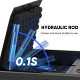 Dveron Biometric gun safe for handgun, Quick Access Fingerprint ＜1s Pistol Safe, Gun Lock Box Gun for Cloakroom Bedroom Nightstand and Car, Black Safe Box, Carbon Steel Construction Dveron